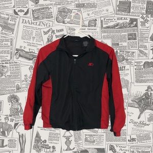 Starter Boys Windbreaker, Boys Size 8, Red, Black